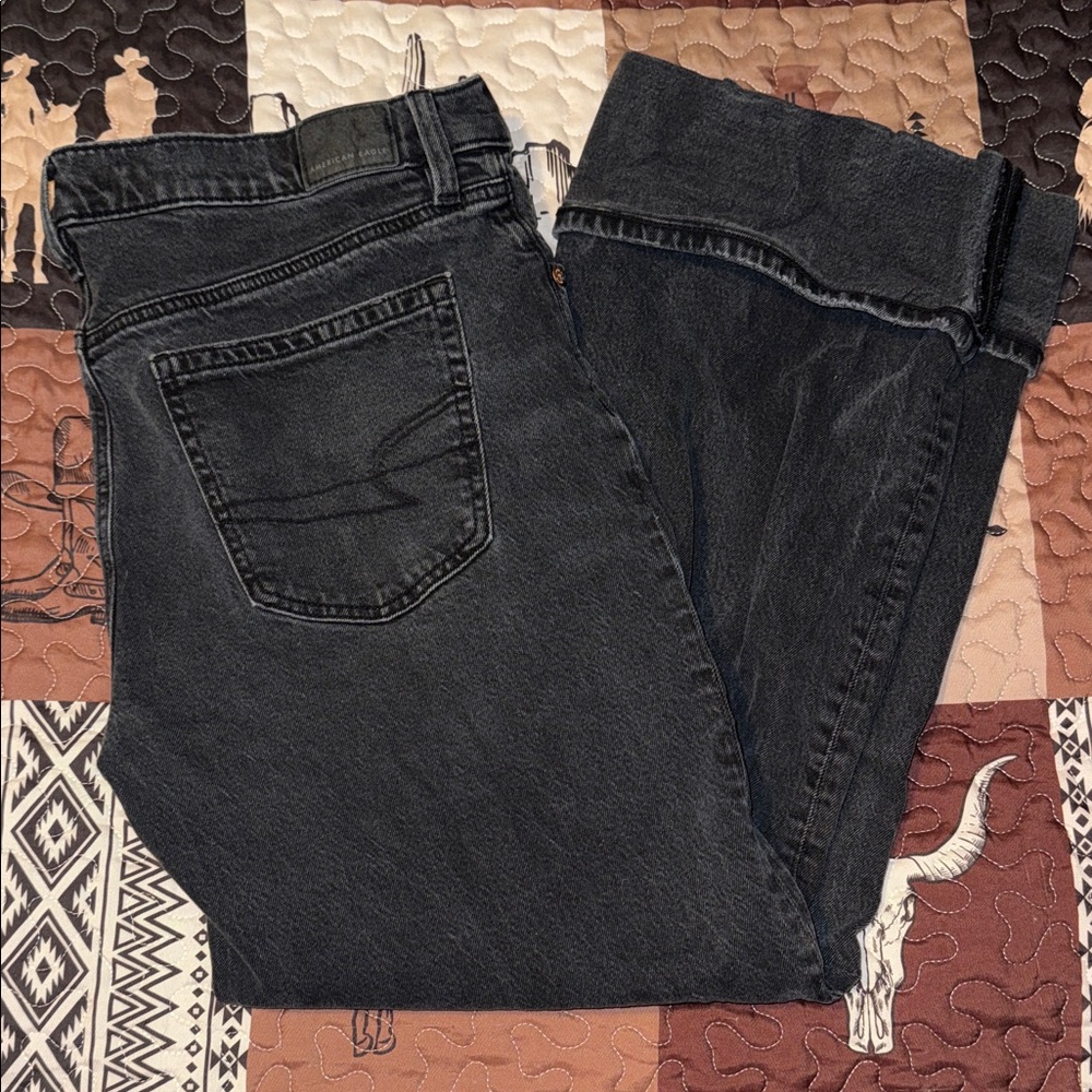 Black American eagle jeans